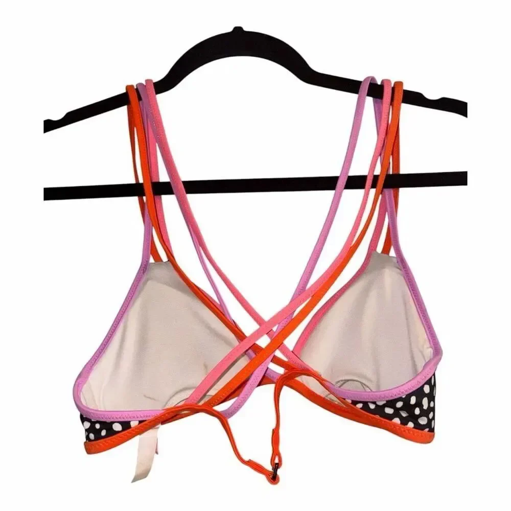 ✨Victoria's Secret Strappy Crossback Triangle Polka Dot Sz Small Top✨